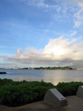 Rainbow over Pearl Harbor